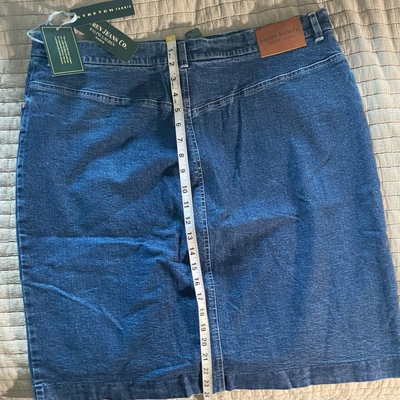 NWT VRalph Lauren Vintage Denim Jean Pencil Skirt - Picture 2 of 3